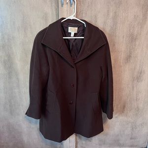 Talbots Brown Wool Coat